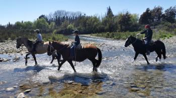 Cabalgata, almuerzo y cata de vinos